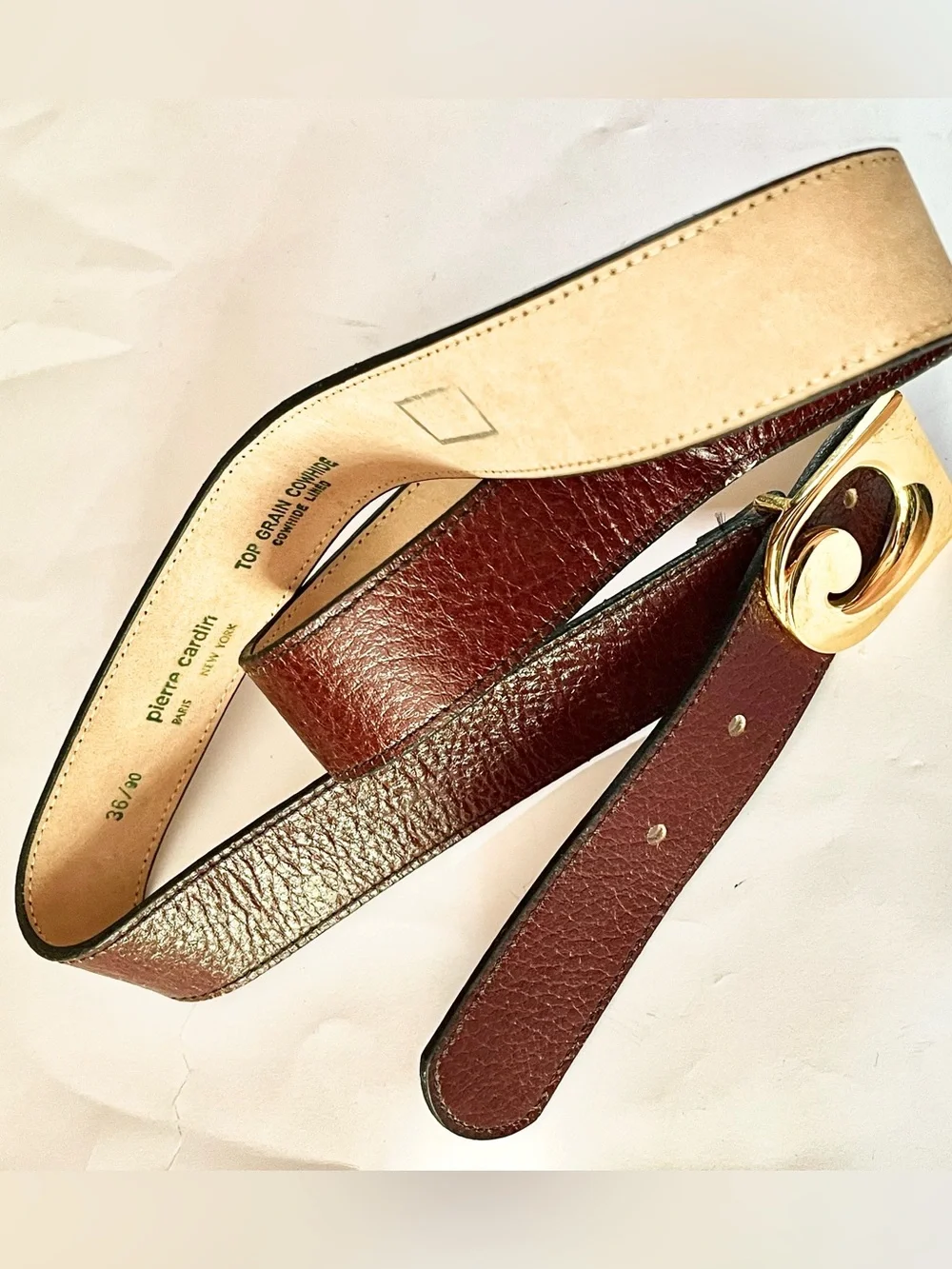 Pierre Cardin Vintage Leather Belt